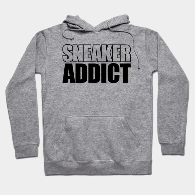 Sneaker Addict Outline BLK Hoodie by Tee4daily